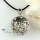 round patchwork cystal rhinestone rainbow abalone sea shell mother of pearl pendant necklace