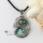 rhombus rainbow abalone oyster seashell mother of pearl oyster sea shell necklaces pendants