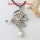 flower white oyster seashell mother of pearl oyster sea shell rhinestone pendants for necklaces