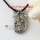 oval bowknot rainbow abalone seashell mother of pearl oyster sea shell rhinestone necklaces pendants