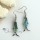 fish rainbow abalone oyster sea shell mother of pearl earrings