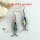 fish rainbow abalone oyster sea shell mother of pearl earrings