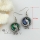 round snake rainbow abalone shell dangle earrings cheap fashion jewelry
