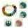 200pc rhinestone big hole beads for fit charms bracelets
