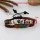 adjustable beads genuine leather charm bracelets unisex