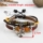 adjustable cross alloy genuine leather bracelets