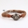 anchor snap wrap bracelets genuine leather