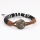 anchor snap wrap bracelets genuine leather