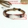 angel wing charm genuine leather wrap bracelets
