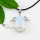 angle water drop amethyst glass opal semi precious stone necklaces pendants