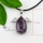 angle water drop amethyst glass opal semi precious stone necklaces pendants