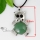 bear semi precious stonejade glass opal amethyst rose quartz tiger's-eye necklaces pendants