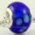 blue lampwork glass european beads for fit charms bracelets