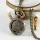 brass antique style la tour eiffel pocket watch pendant long chain necklaces