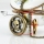 brass antique style skull pocket watch pendant long chain necklaces for men and women