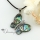 butterfly rainbow abalone sea shell mother of pearl rhinestone pendants for necklaces