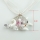 cat murano glass necklaces pendants flowers inside lampwork