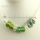 charms necklaces with european murano glass crystal beads