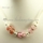 charms necklaces with european murano glass crystal beads