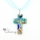 christian cross pendants glitter millefiori lampwork murano glass necklace necklaces pendants high fashion jewelry handmade jewelry