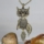 classic night owl antique long chain pendants necklaces