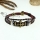 cross charm genuine leather wrap bracelets unisex