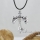crossbones skull wings cross genuine leather rhinestone metal copper silver plated necklaces with pendants