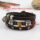 crown triple layers genuine leather bracelets