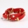 double layer charm bracelets snap wrap bracelets genuine leather rhinestone