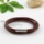 double layer magnetic buckle genuine leather bracelets