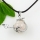 dragon ball semi precious stone agate opal tigereye amethyst jade rose quartz necklaces pendants