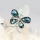 dragonfly seawater rainbow abalone mother of pearl silver filled brass finger rings jewelry