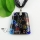 trapezoid glitter millefiori lampwork murano glass necklaces pendants
