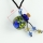 empty small glass vial necklace pendants necklace vials for ashes wholesale supplier italian murano glass with flower jewelry