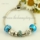 european charms bracelets with murano glass rhinestone beads