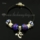european charms bracelets with murano glass beads