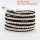 five layer pearl bead beaded leather wrap bracelets