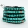 five layer turquoise bead beaded leather wrap bracelets