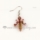 fleur de lis glitter lampwork murano glass earrings jewelry