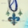 fleur de lis venetian murano glass pendants and earrings jewelry