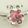 flower enamel european charms fit for bracelets