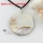 flower patchwork sea water black yellow oyster shell mother of pearl pendants leather necklaces