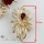 flower rhinestone filigree scarf brooch pin jewelry