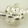 flower silver plated european large hole charms fit for bracelets