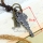 genuine leather antiquity silver key pendant adjustable long necklaces