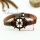 genuine leather charm wristbands toggle bracelets unisex