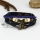 genuine leather multi layer dragonfly charm wrap bracelets