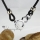 genuine leather stainless steel oblong round necklaces with pendant antique punk gothic styole
