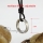 genuine leather stainless steel stripe round adjustable long necklaces with ring pendant antique punk gothic styole