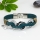 genuine leather three layer triple layer ring snap wrap bracelets